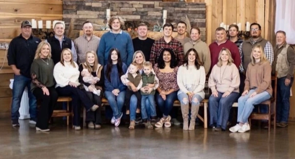 Jo Ann Bullard with her family in 2025