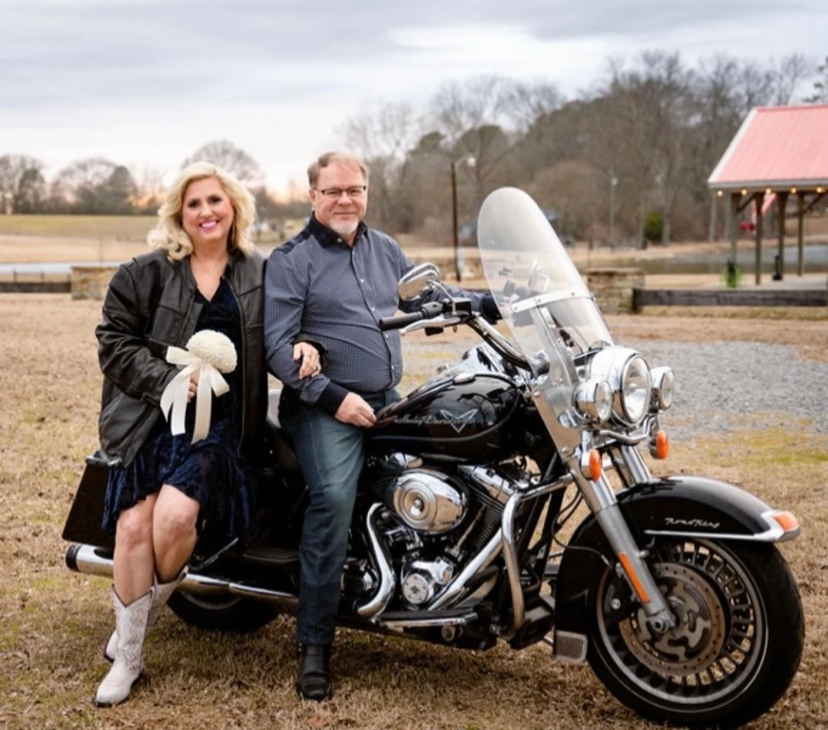 Jo Ann Bullard and Dave Blakney on their wedding day